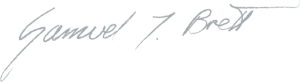 Samuel Brett Signature Samuel Brett Signature